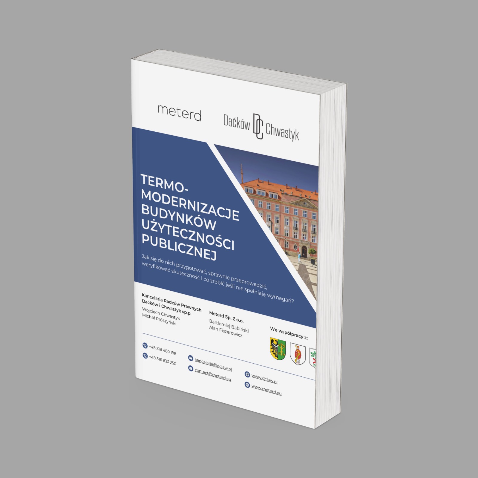 Okładka publikacji o termomodernizacji budynków użyteczności publicznej